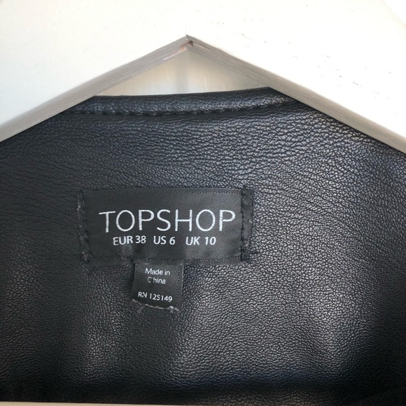 Topshop  faux leather jacket - Picture 3 of 3